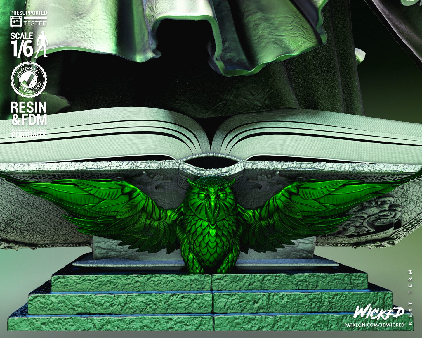 Voldemort Sculpture - 1/6 or 1/12 scale (379mm or 190mm) Fan Art