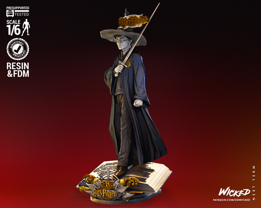 Harry Potter Bust(Fan Art) - 4 or 8 scale (315mm or 157mm) - 3D Print