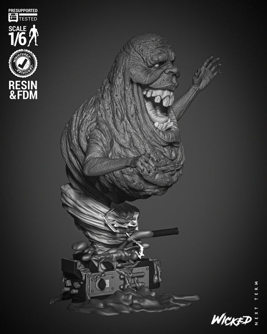 Slimer (Ghostbusters) - 3d Printed 6 and 12 Scale - Fan Art (Wick3d)
