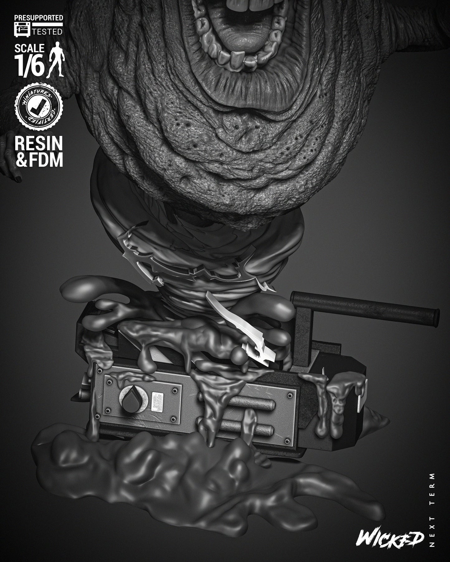 Slimer (Ghostbusters) - 3d Printed 6 and 12 Scale - Fan Art (Wick3d)