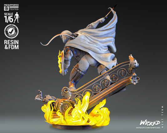 Taskmaster (Marvel) Sculpture (3D Printed) - Scales 6 & 12 - Fan Art