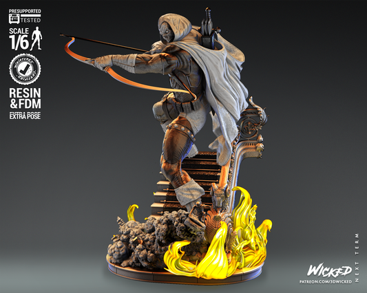 Taskmaster (Fan Art) Bust - 4 or 8 scale (290mm or 145mm) - 3D Print