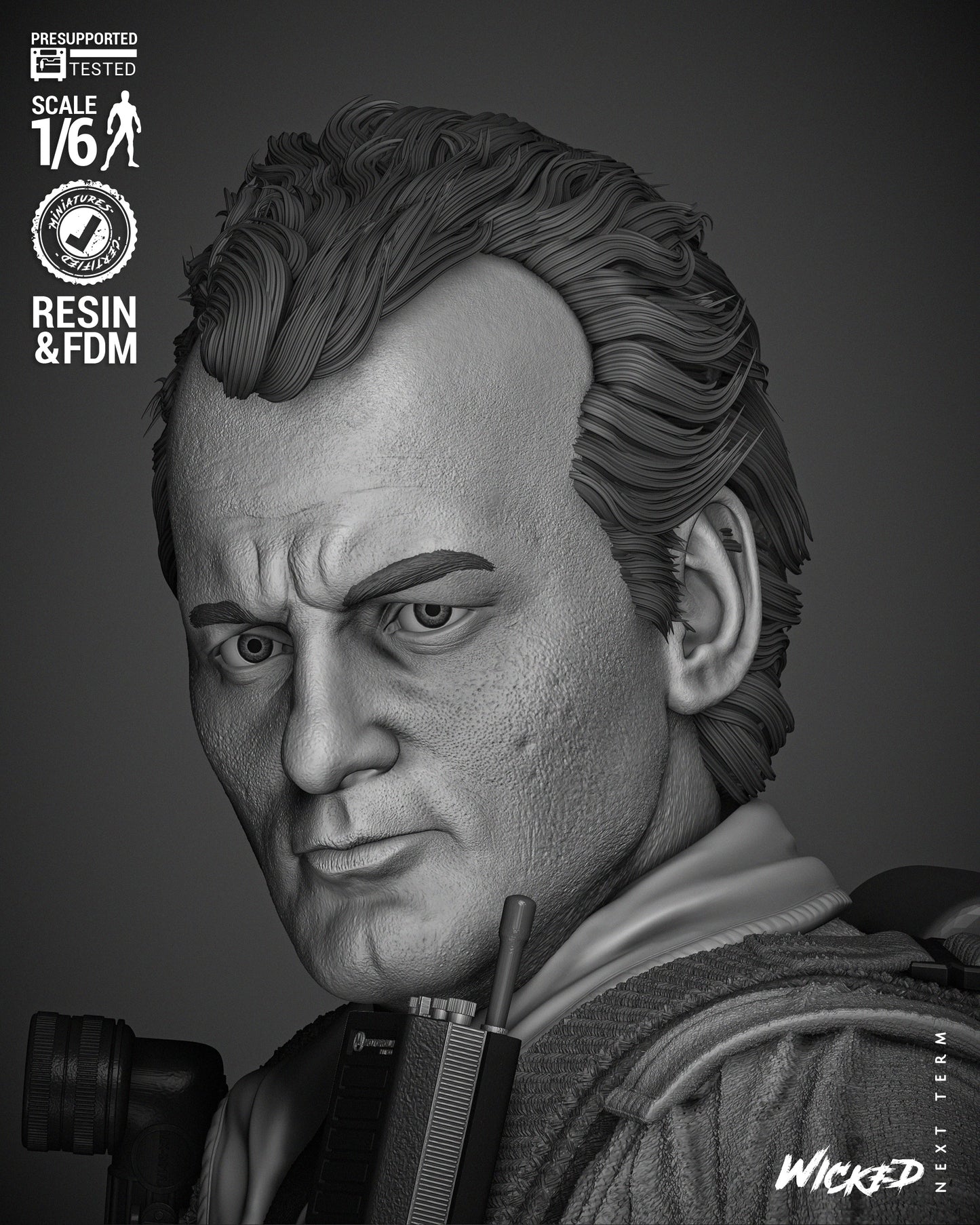 Peter (Ghostbusters) - 3d Printed 6 and 12 Scale - Fan Art (Wick3d)