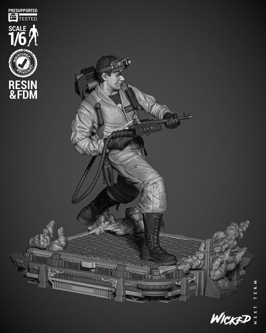 Ray (Ghostbusters) - 3d Printed 6 and 12 Scale - Fan Art (Wick3d)