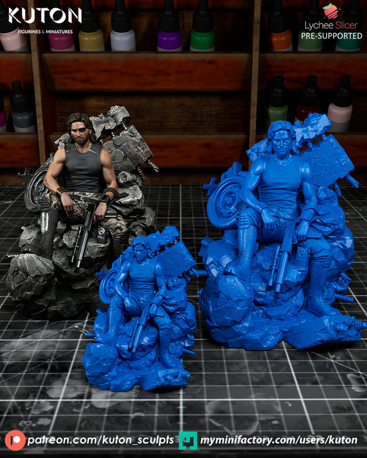 Snake Plissken - Metal Gear - 3D Printed Statue Model Kit