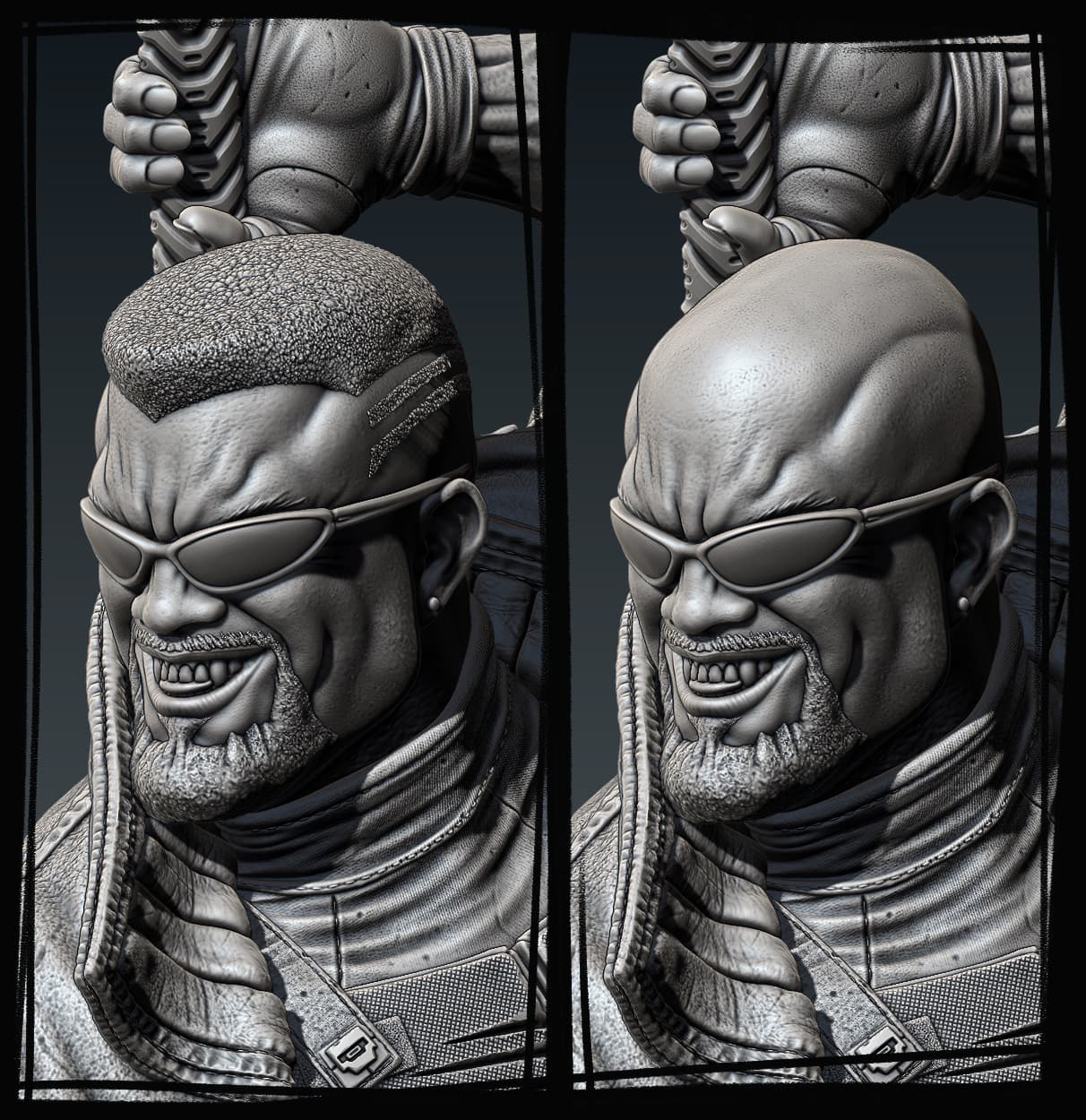 Blade Bust (Fan Art) 215mm or 121mm - 3D Print