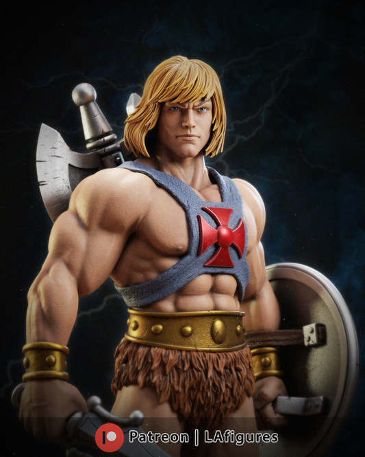 He-Man Statue (Fan Art) 10 or 12 scale 220mm - 3D Print