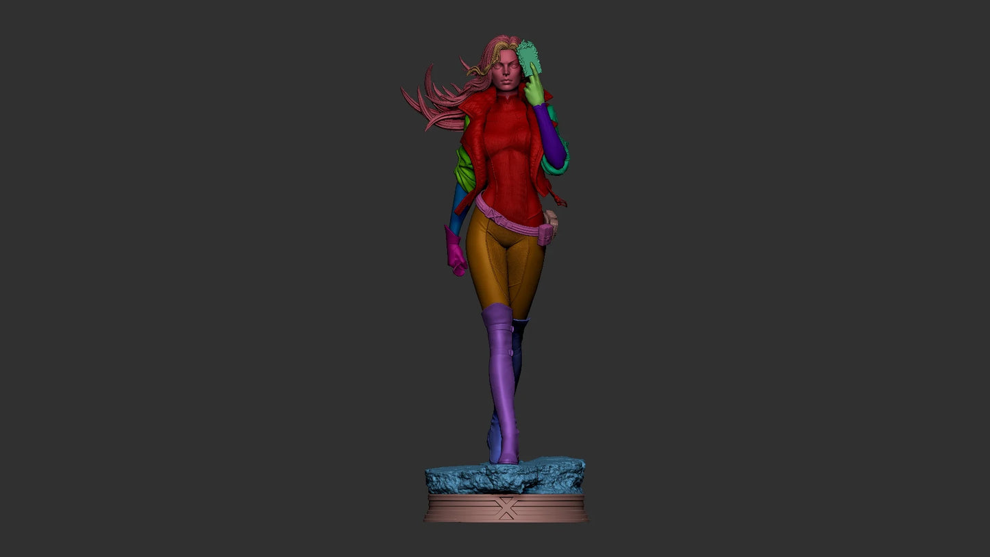 Rogue (X-MEN) (Fan Art) Statue - 4, 6, 9, 10 or 12 scale - 3D Print
