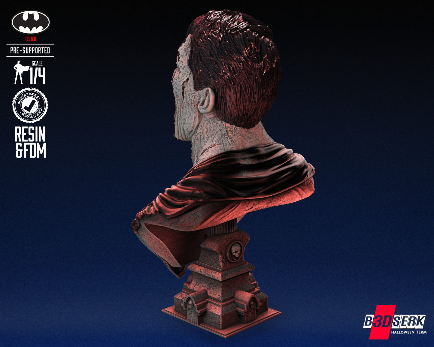 Superman Zombie (Fan Art) Bust - 4 or 8 scale (300mm or 150mm)