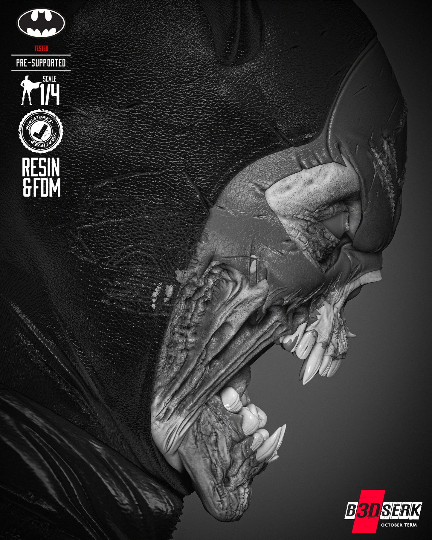 Catwoman Dceased - Bust - 3d Printed Model Kit - Fan Art (Unpainted)