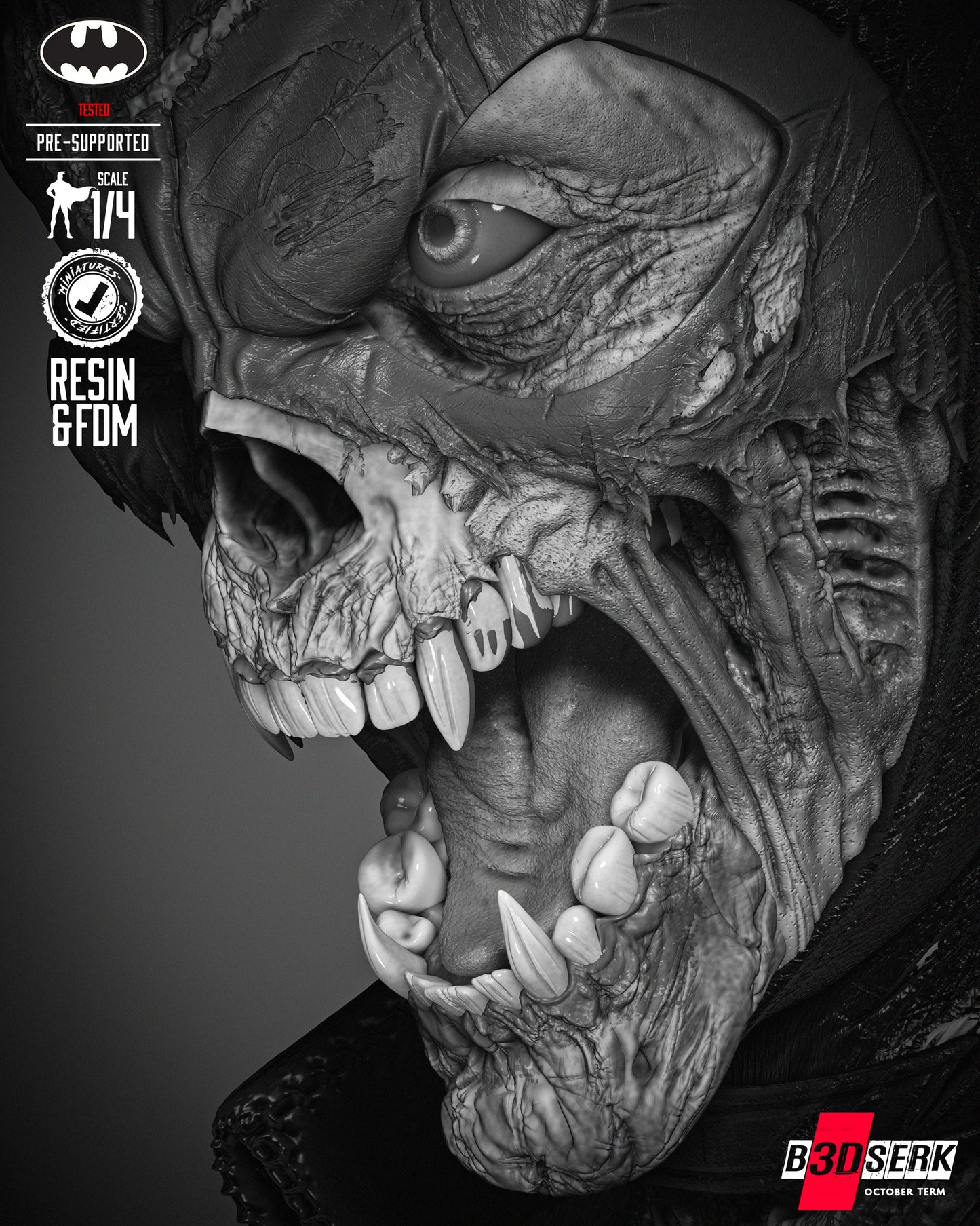 Catwoman Dceased - Bust - 3d Printed Model Kit - Fan Art (Unpainted)