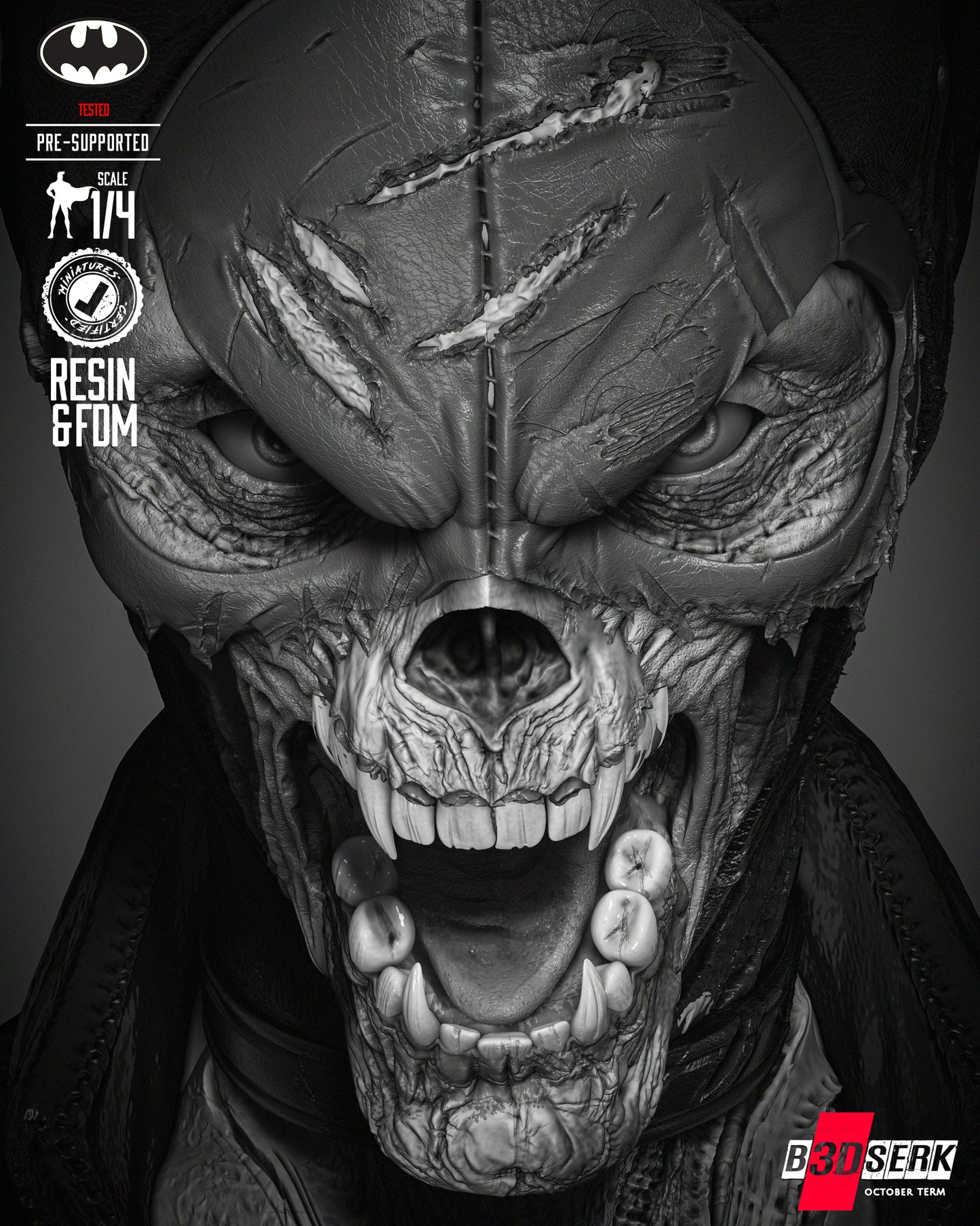 Catwoman Dceased - Bust - 3d Printed Model Kit - Fan Art (Unpainted)