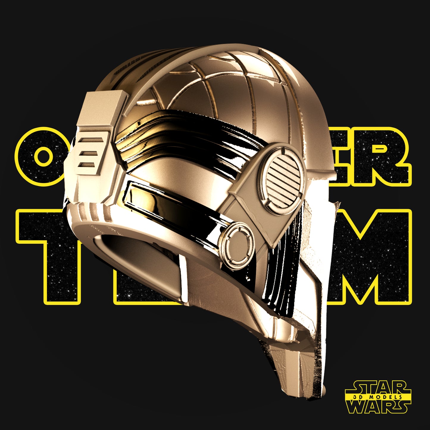 Darth Revan Helmet (Fan Art) - 1:1 or 1:2 Scale (300mm or 150mm) - 3D Printed