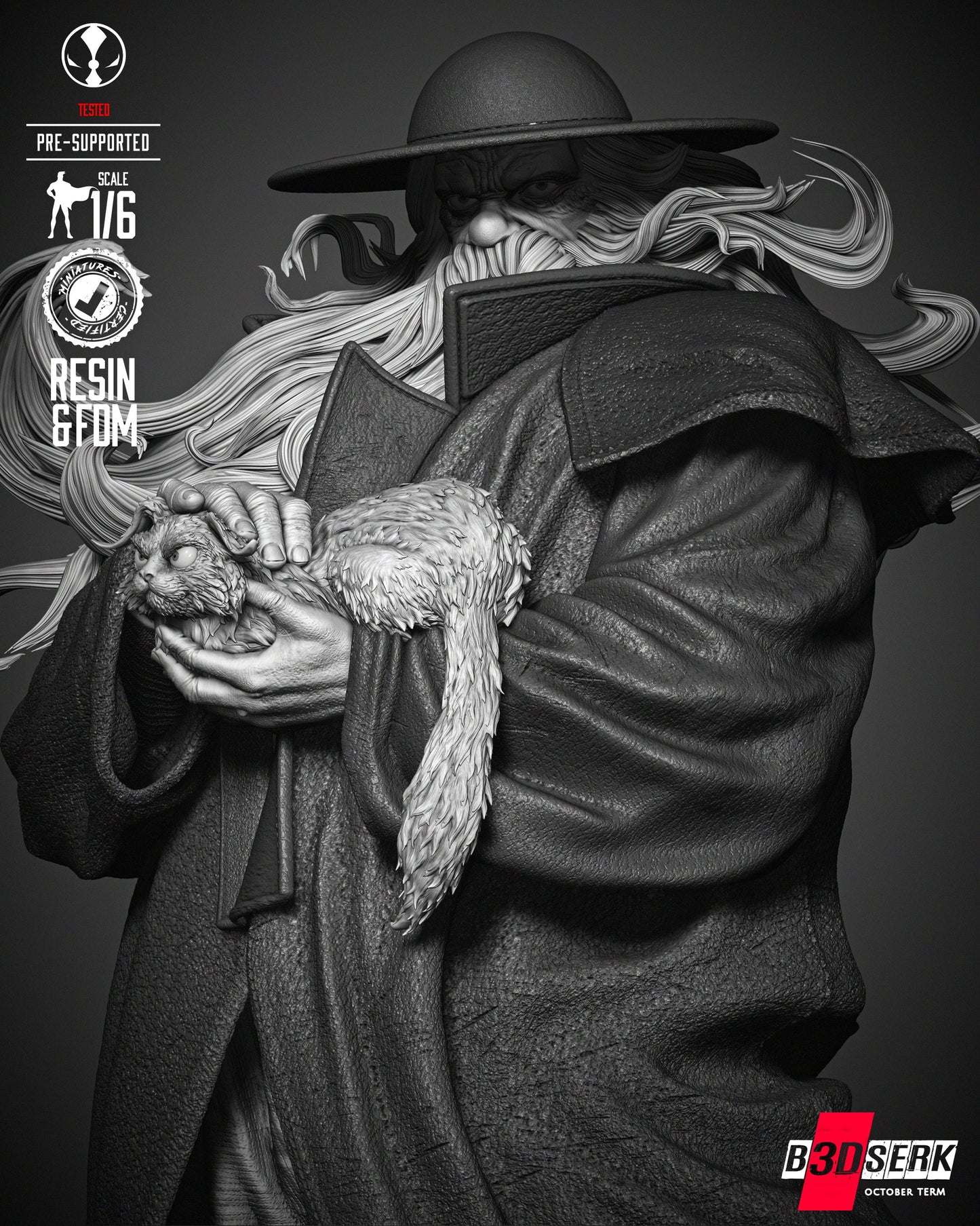 Cogliostro (Sculpt) - 3d Resin Printed 6 and 12 Scale - Fan Art