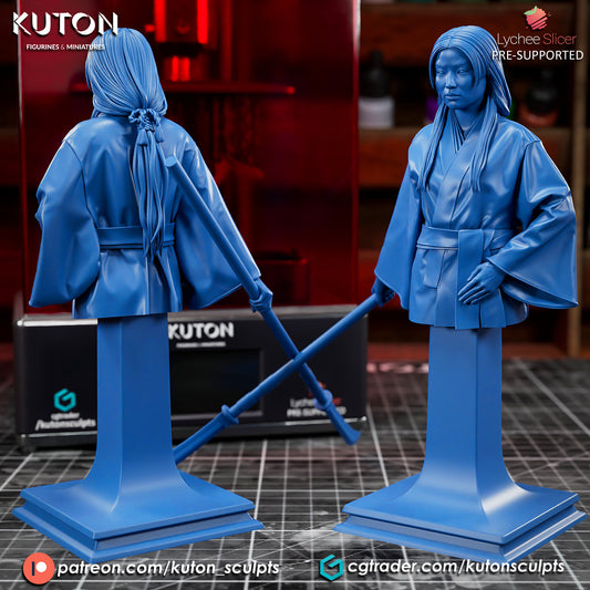 Lady Toda Mariko 3D Printed Statue and Bust 10 Scale
