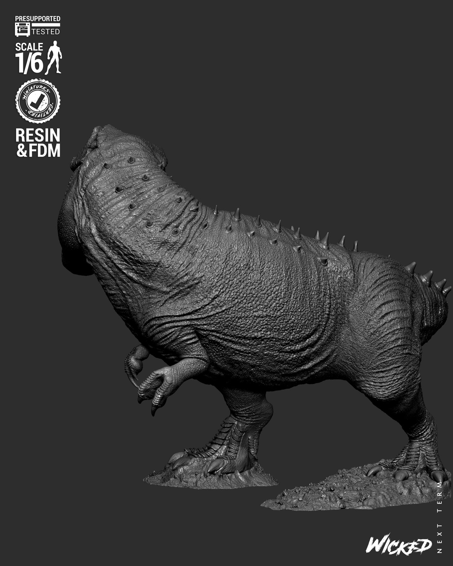 Lara Croft (T-Rex) Sculpt - 1:6 and 1:12 scale 3d Printed Model Kit