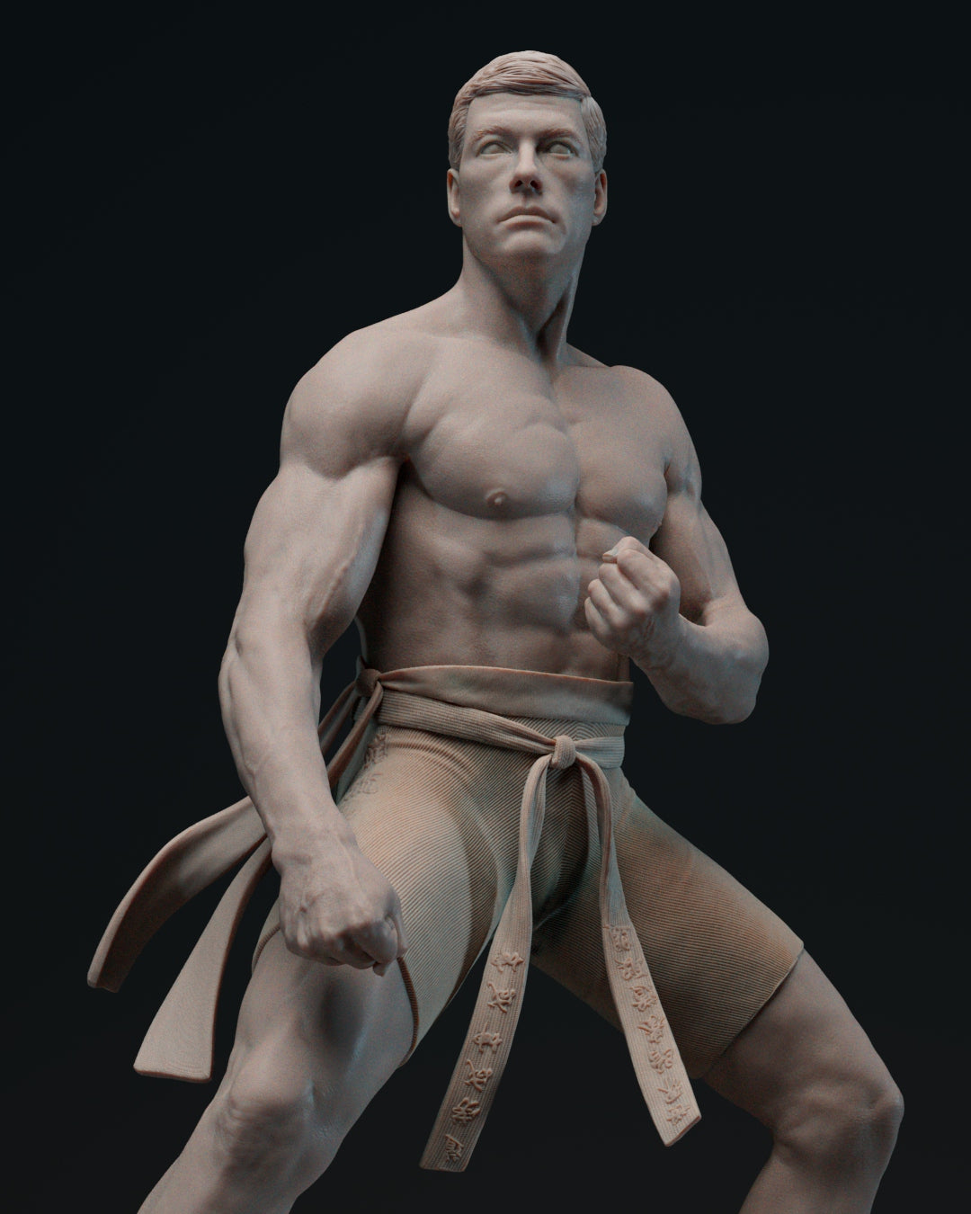 Frank Dux - Bloodsport - 3D Printed Statue Model Kit - 6 and 9 Scale
