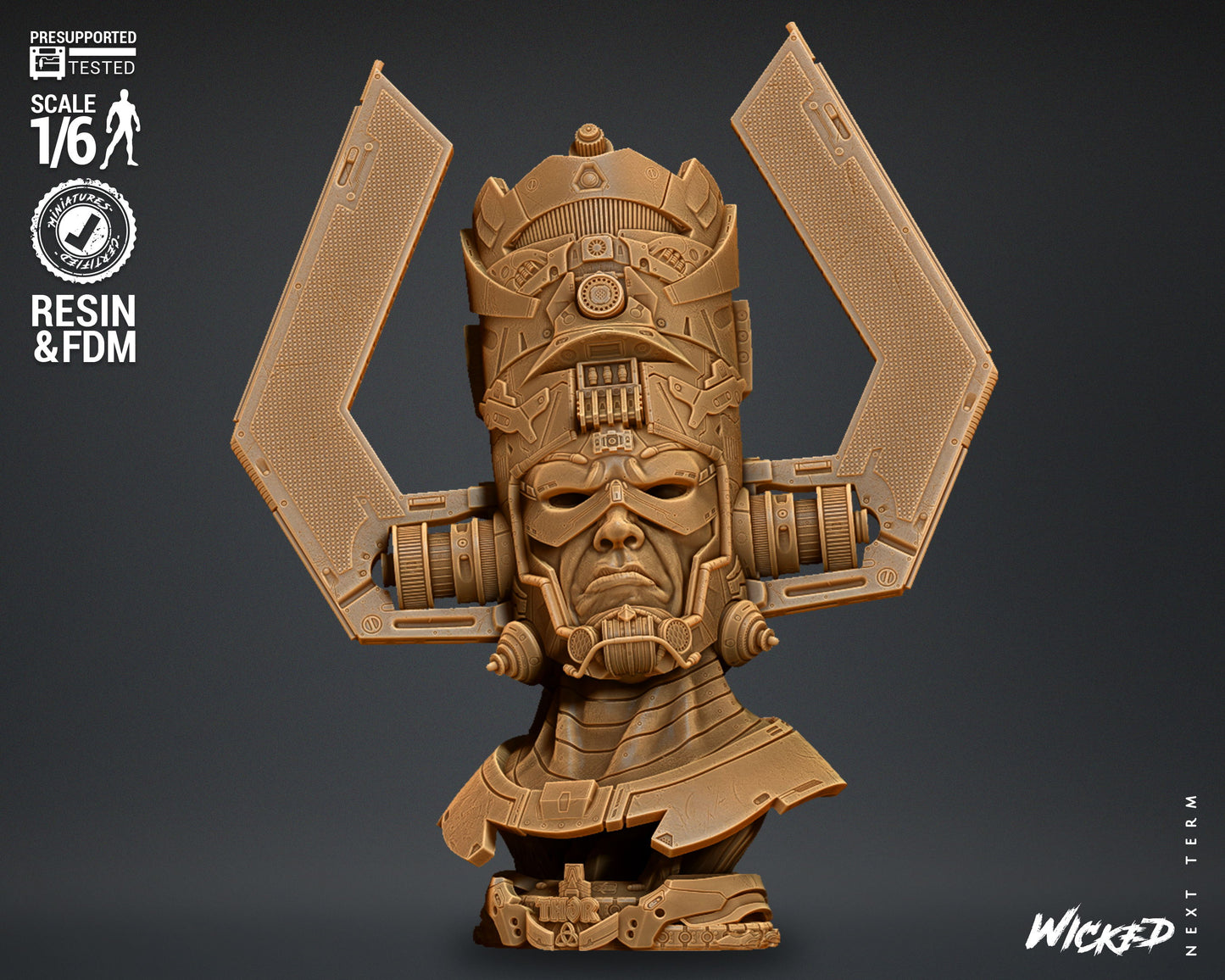 Galactus Bust(Fan Art) - 4 or 8 scale (590mm or 295mm) - 3D Print