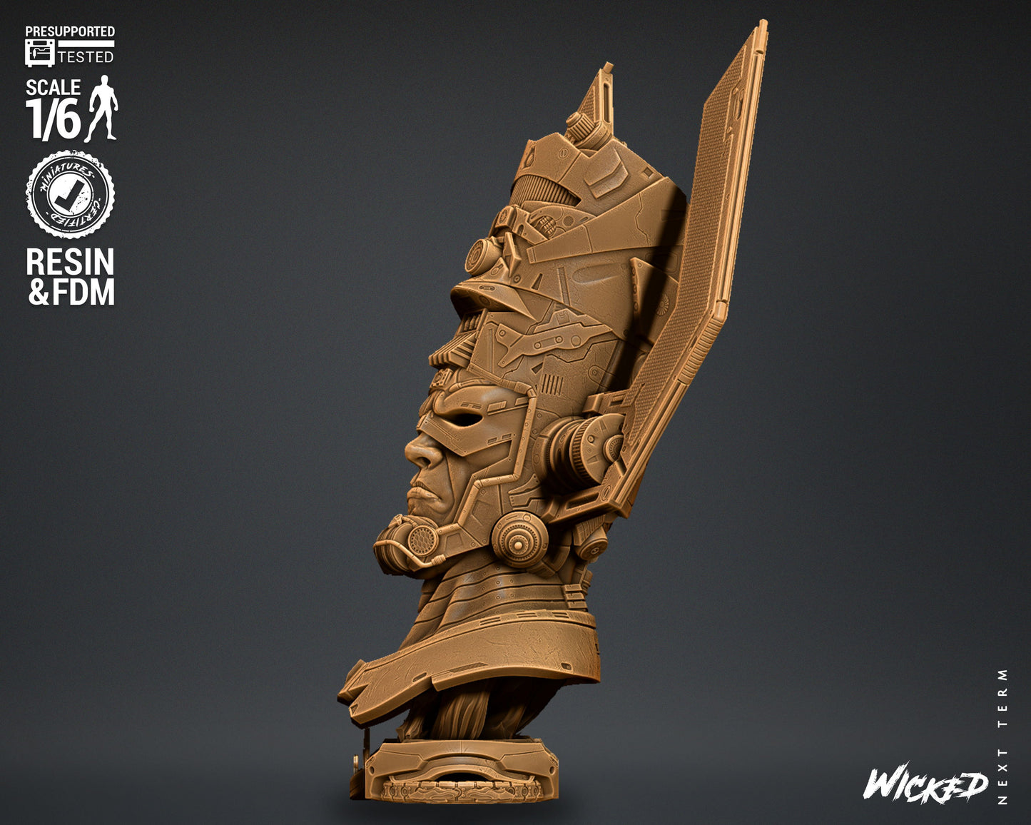 Galactus Bust(Fan Art) - 4 or 8 scale (590mm or 295mm) - 3D Print