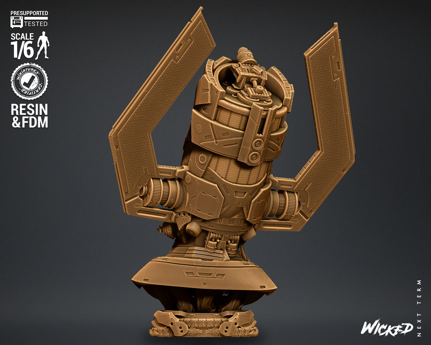 Galactus Bust(Fan Art) - 4 or 8 scale (590mm or 295mm) - 3D Print