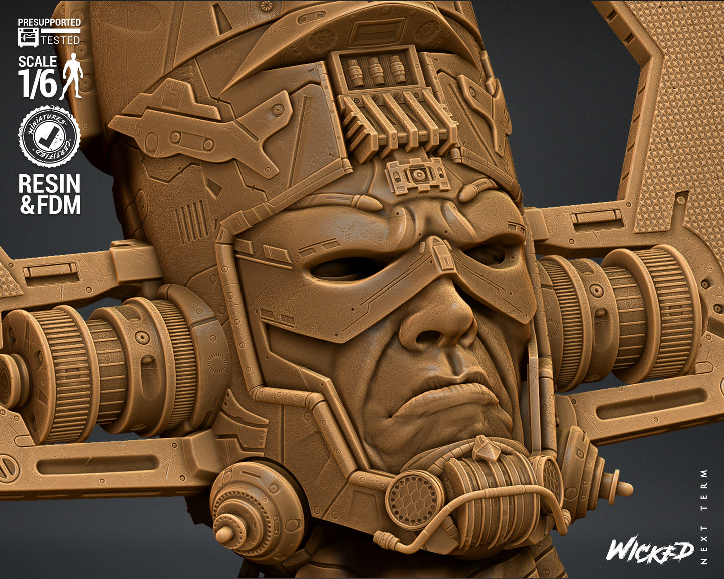 Galactus Bust(Fan Art) - 4 or 8 scale (590mm or 295mm) - 3D Print