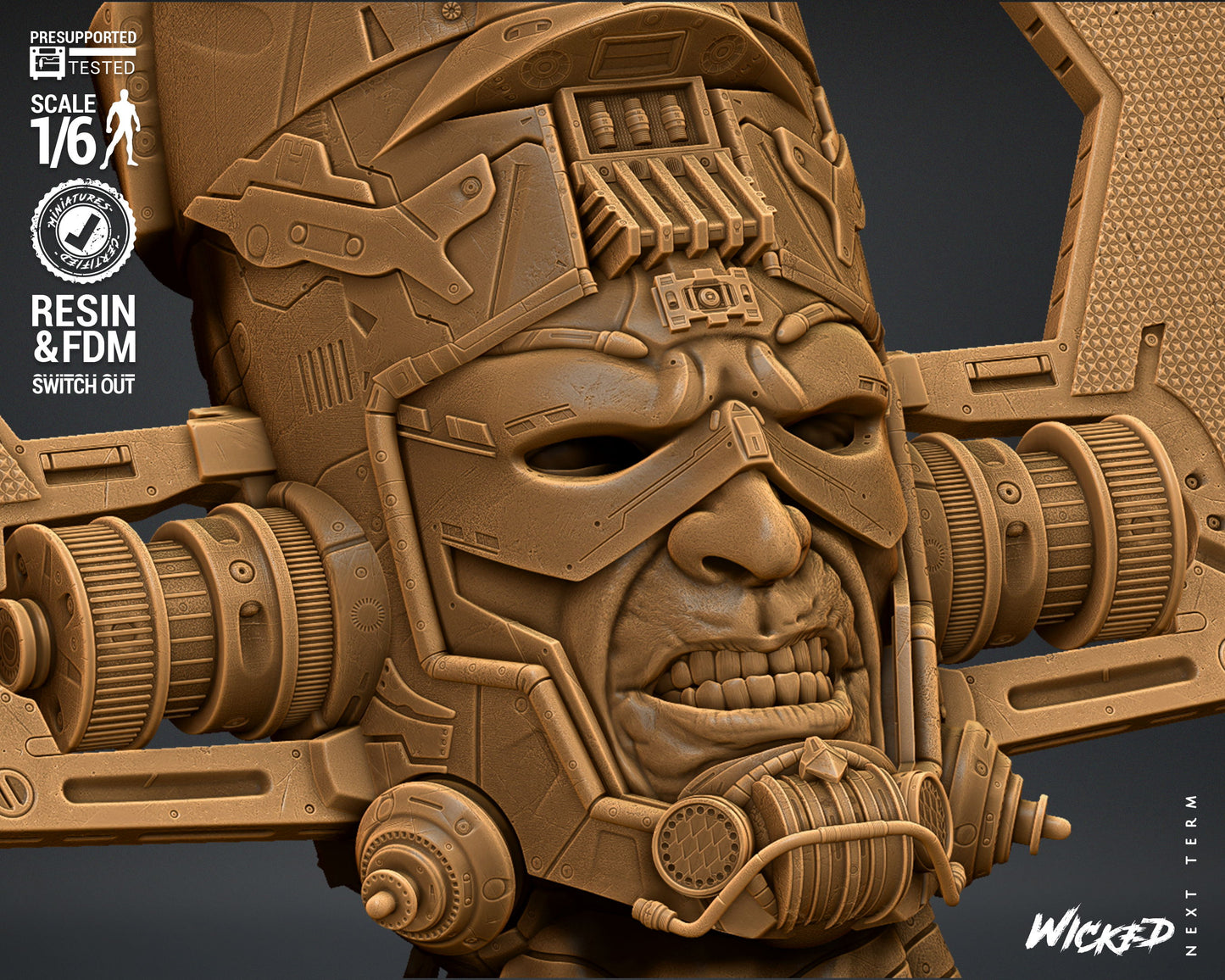 Galactus Bust(Fan Art) - 4 or 8 scale (590mm or 295mm) - 3D Print