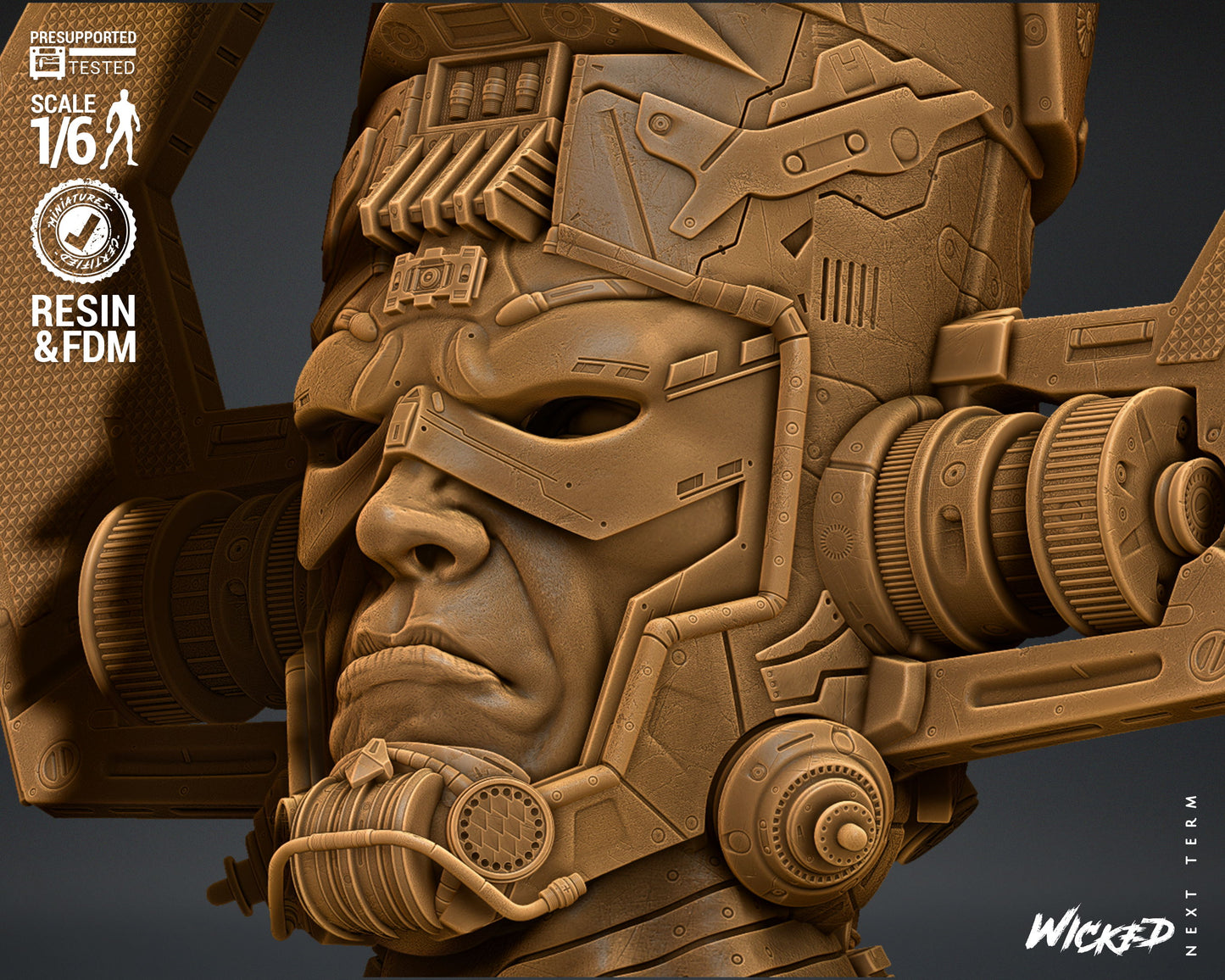 Galactus Bust(Fan Art) - 4 or 8 scale (590mm or 295mm) - 3D Print