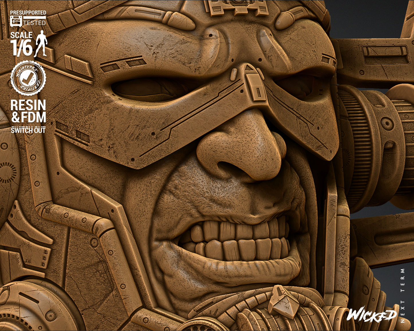 Galactus Bust(Fan Art) - 4 or 8 scale (590mm or 295mm) - 3D Print