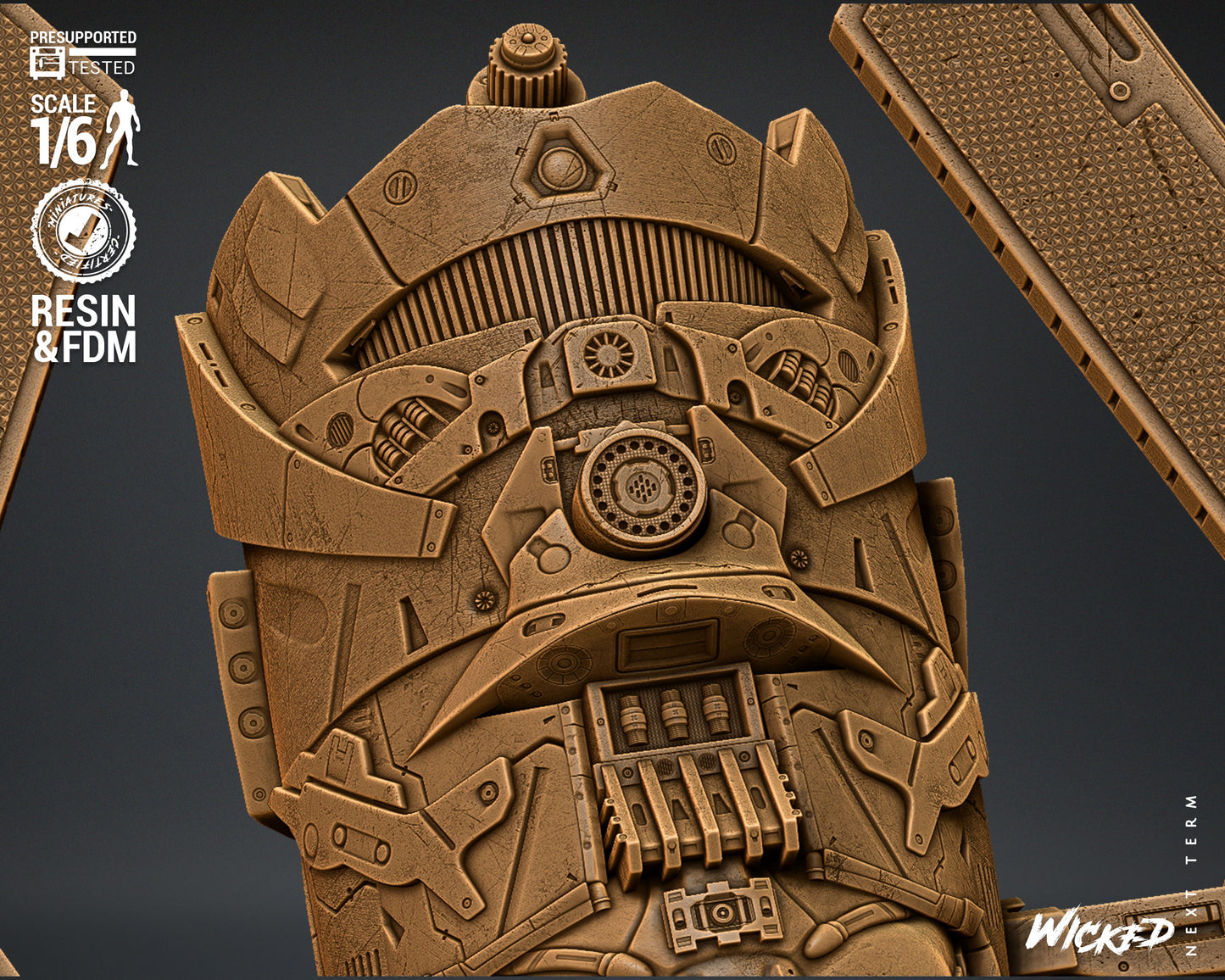 Galactus Bust(Fan Art) - 4 or 8 scale (590mm or 295mm) - 3D Print