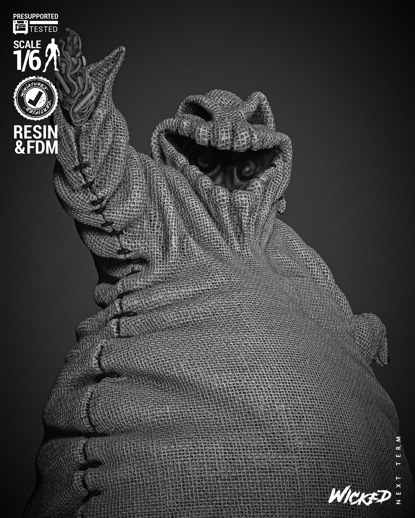 Oogie Boogie - 3d Printed Statue - 6 / 12 scale model kit