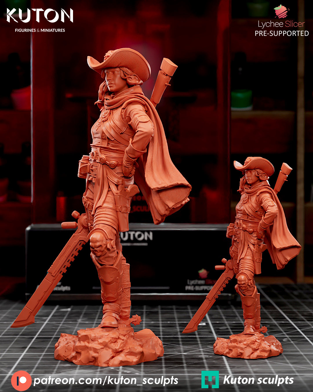Crankshots 3d Printed Statue - 10 Scale and Miniature available