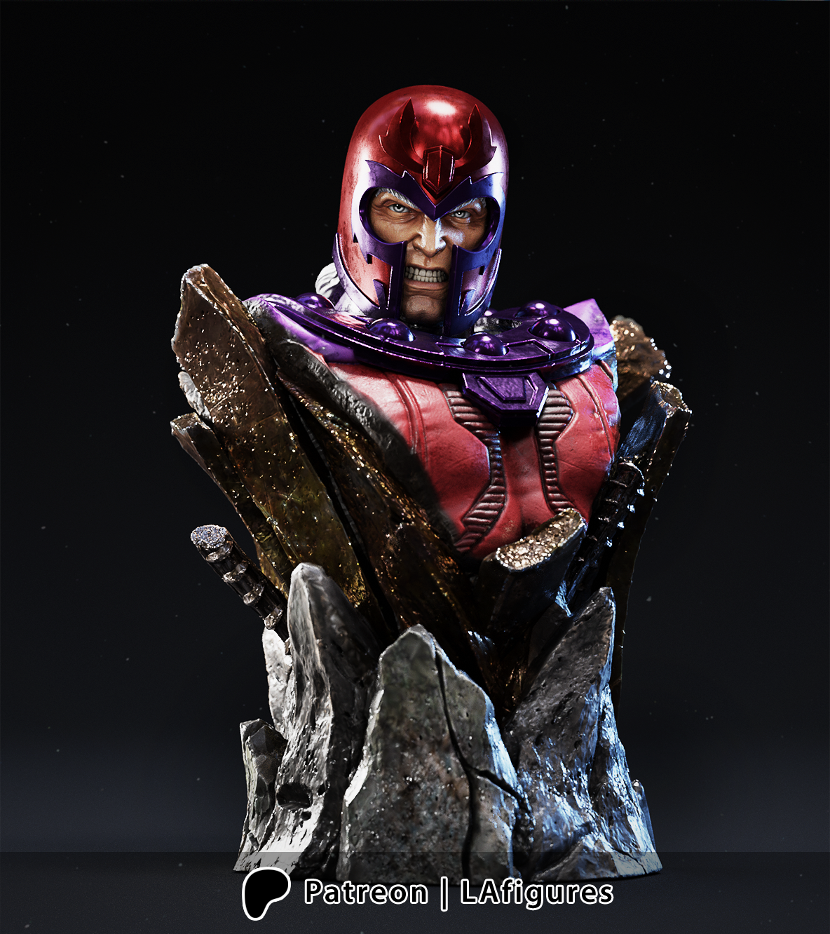 Magneto (X-Men) Statue - Fan Art - Various scales - 3D Print Kit