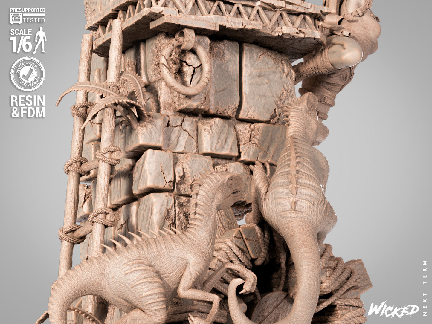 Lara Croft (Fan Art) Sculpt - 1:6 and 1:12 scale 3d Printed Model Kit