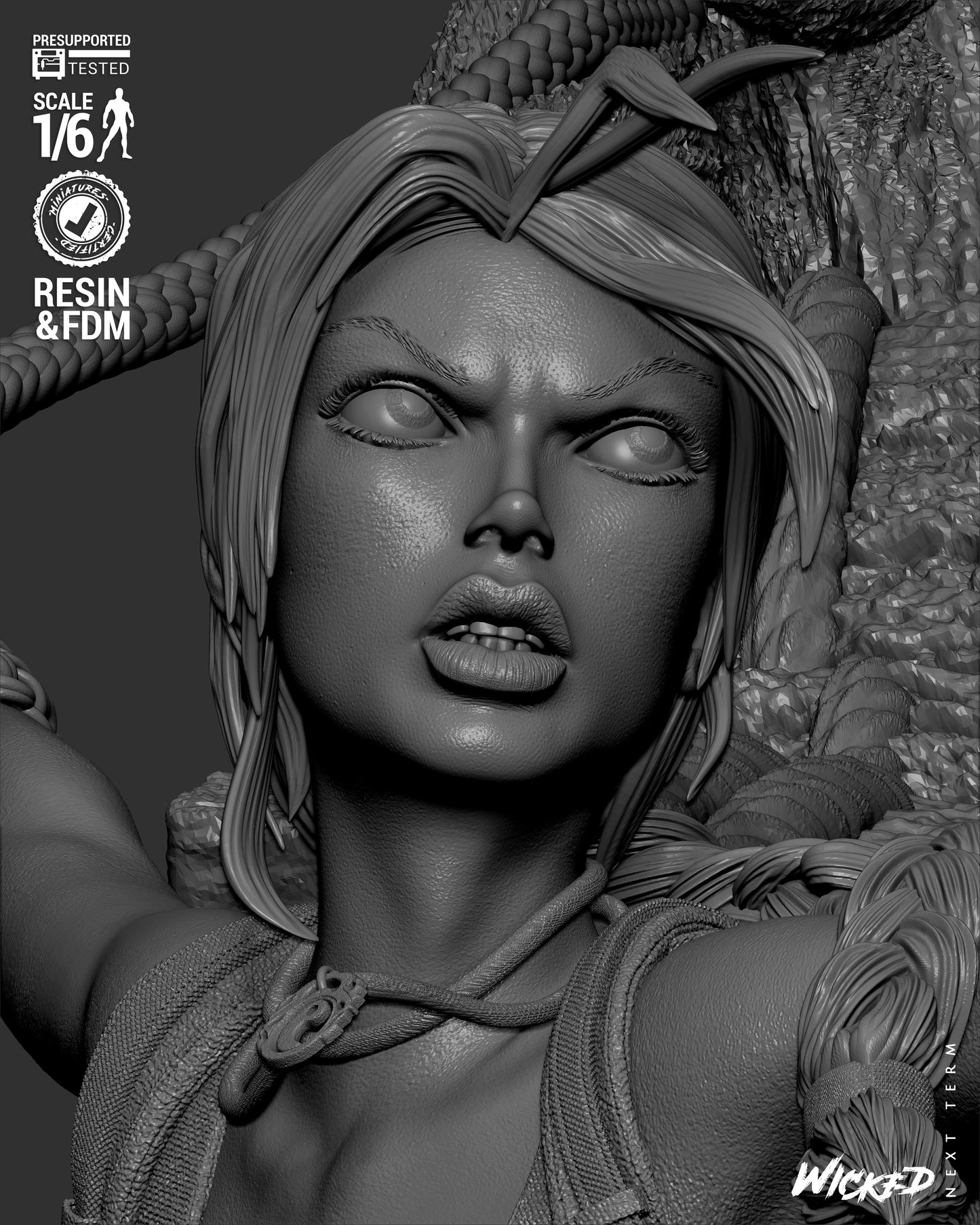 Lara Croft (Fan Art) Sculpt - 1:6 and 1:12 scale 3d Printed Model Kit