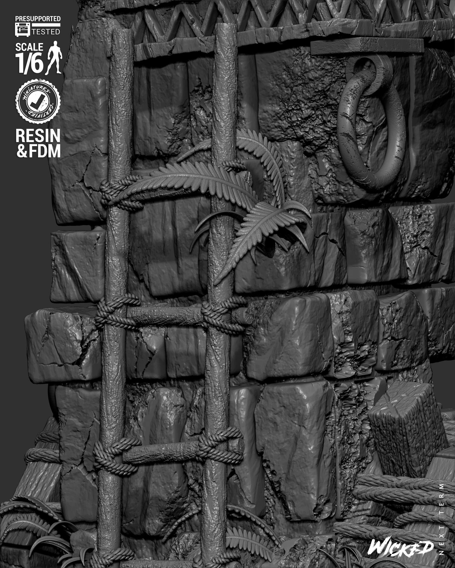Lara Croft (Fan Art) Sculpt - 1:6 and 1:12 scale 3d Printed Model Kit