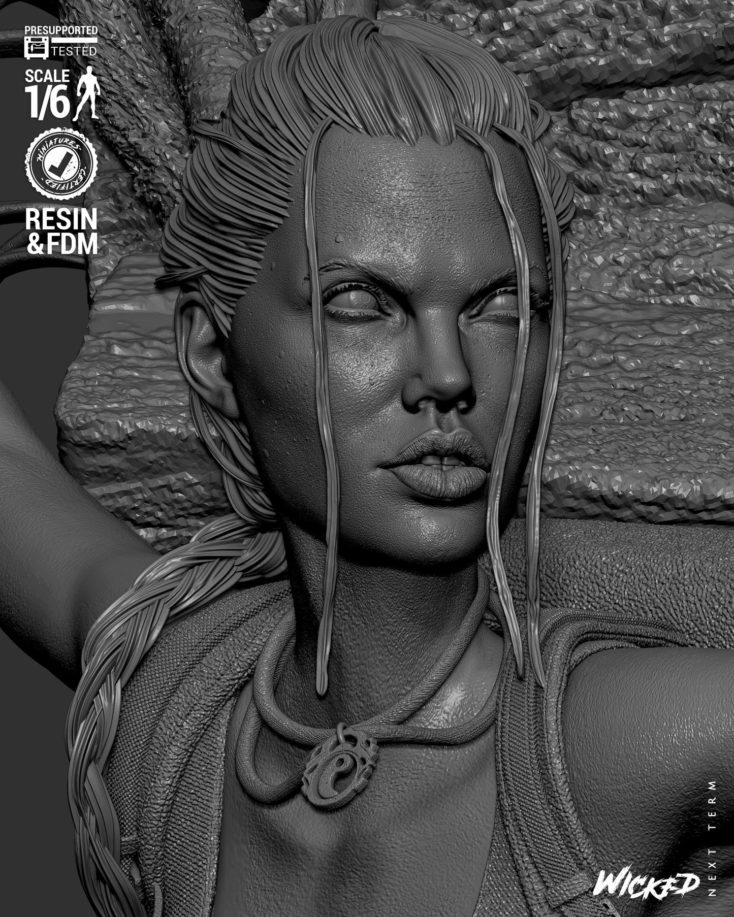 Lara Croft (Fan Art) Sculpt - 1:6 and 1:12 scale 3d Printed Model Kit