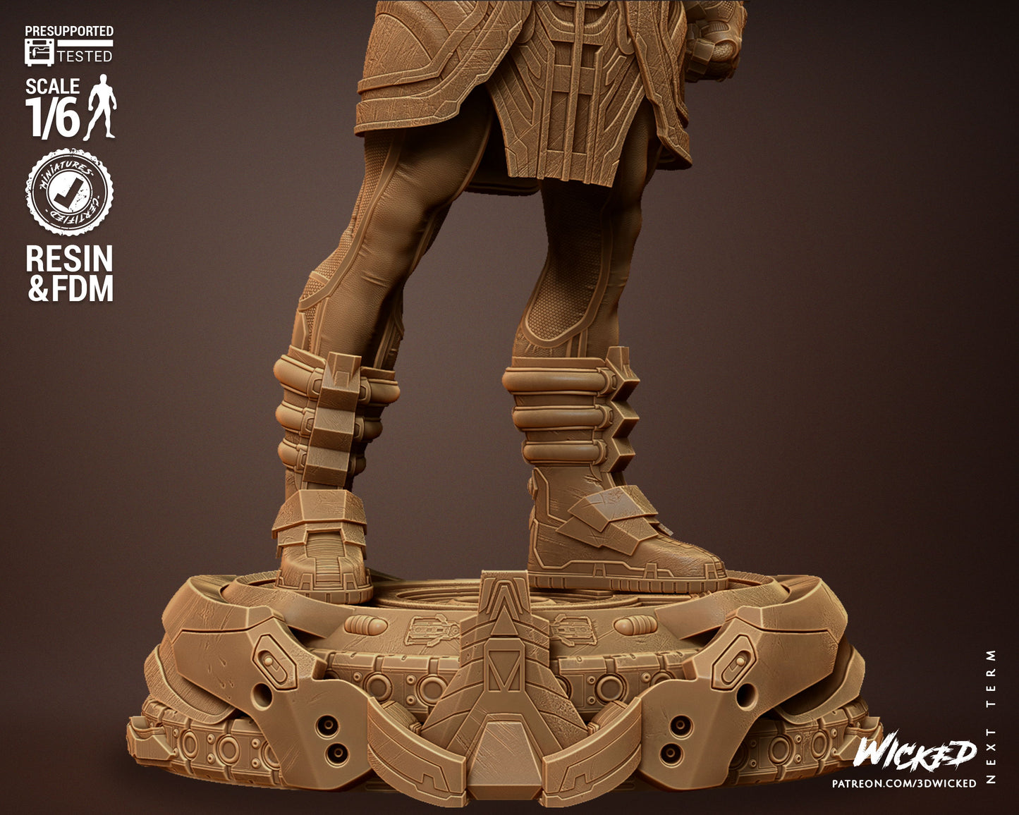 Galactus Statue (Fan Art) - 12 or 10 scale 3d Printed Statue