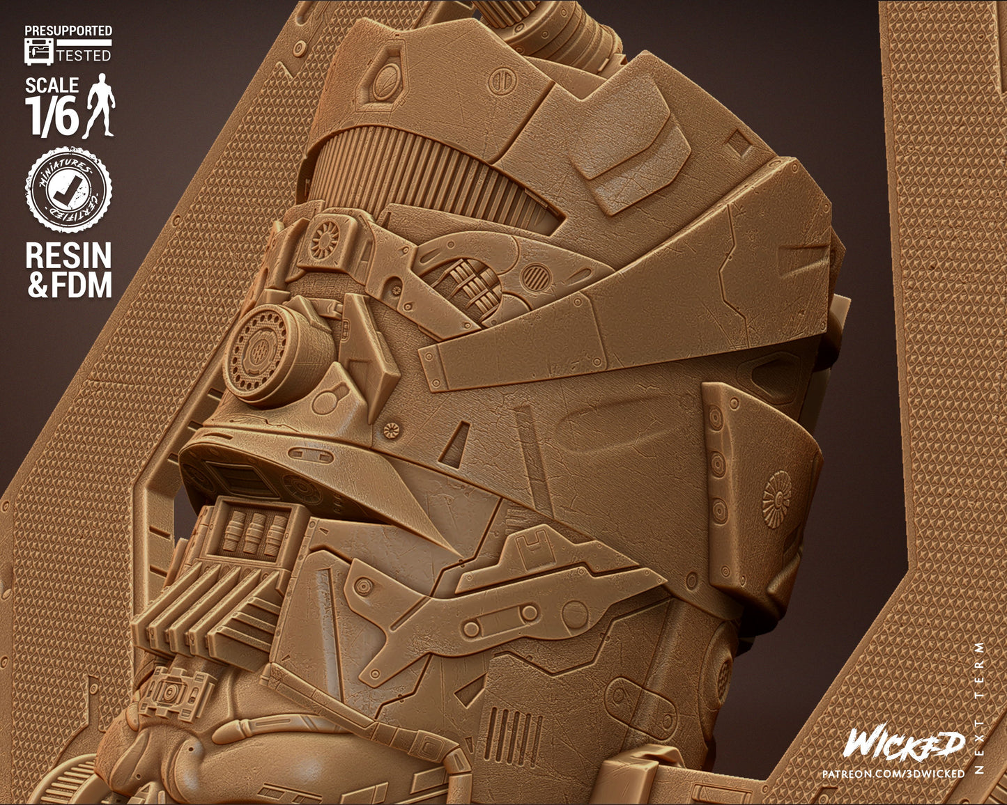 Galactus Statue (Fan Art) - 12 or 10 scale 3d Printed Statue