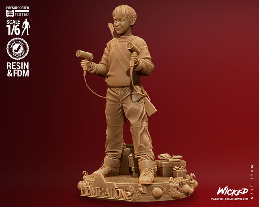 Home Alone - Kevin - 3D Printed Model Kit 6 Scale 12 Scale