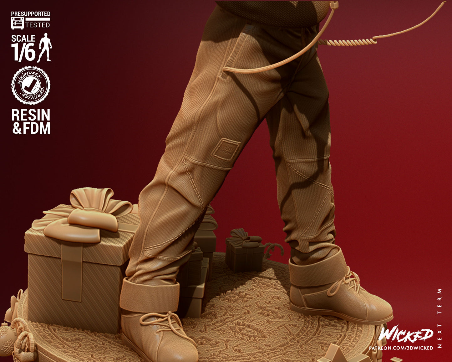 Home Alone - Kevin - 3D Printed Model Kit 6 Scale 12 Scale