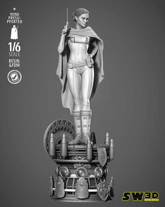 Padme Sculpt (Star Wars) Fan Art - 6th or 12th scale - 3D Printed
