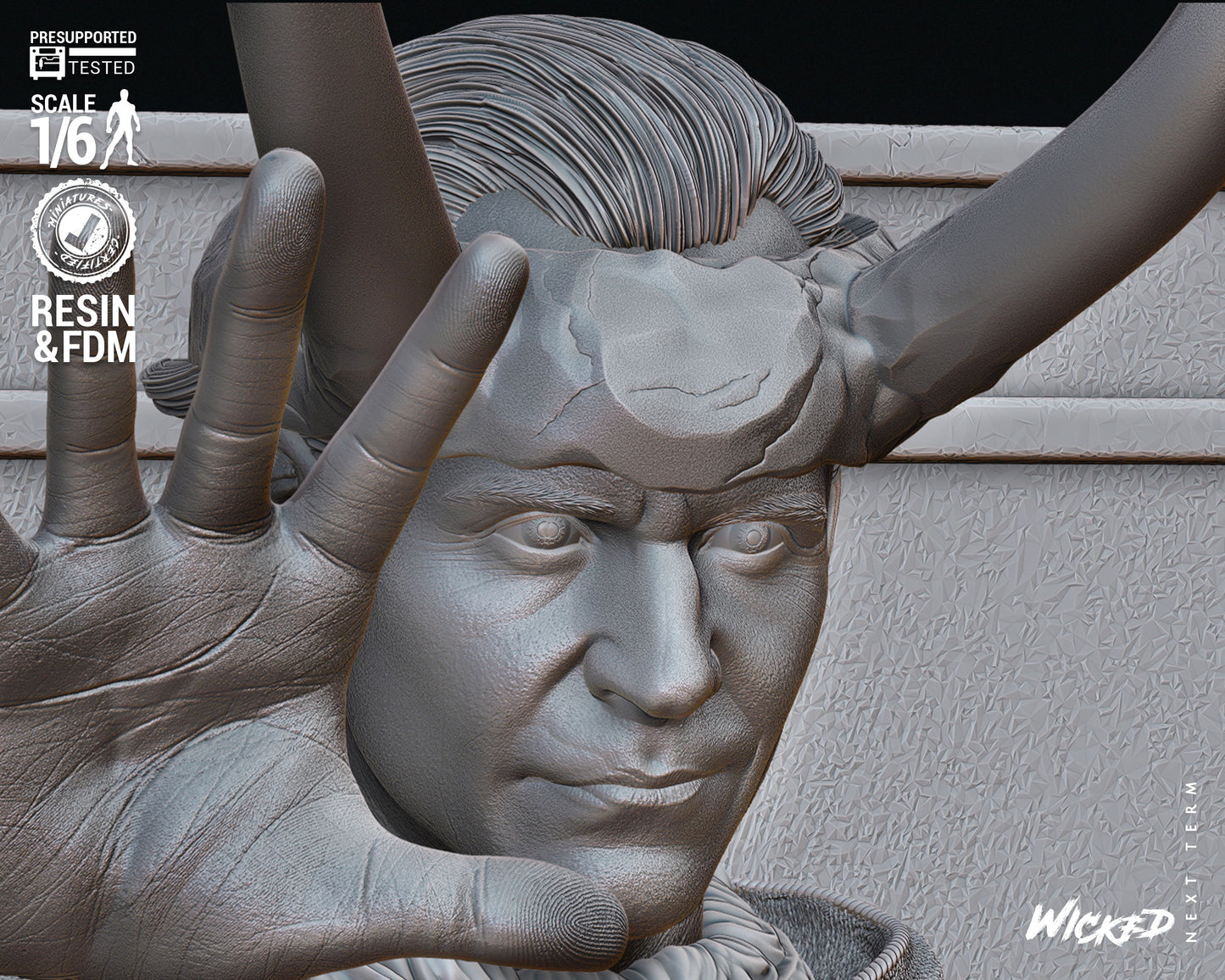 Loki God Sculpture - 6 or 12 scale (410mm or 205mm) 3D Printed Kit Fan Art