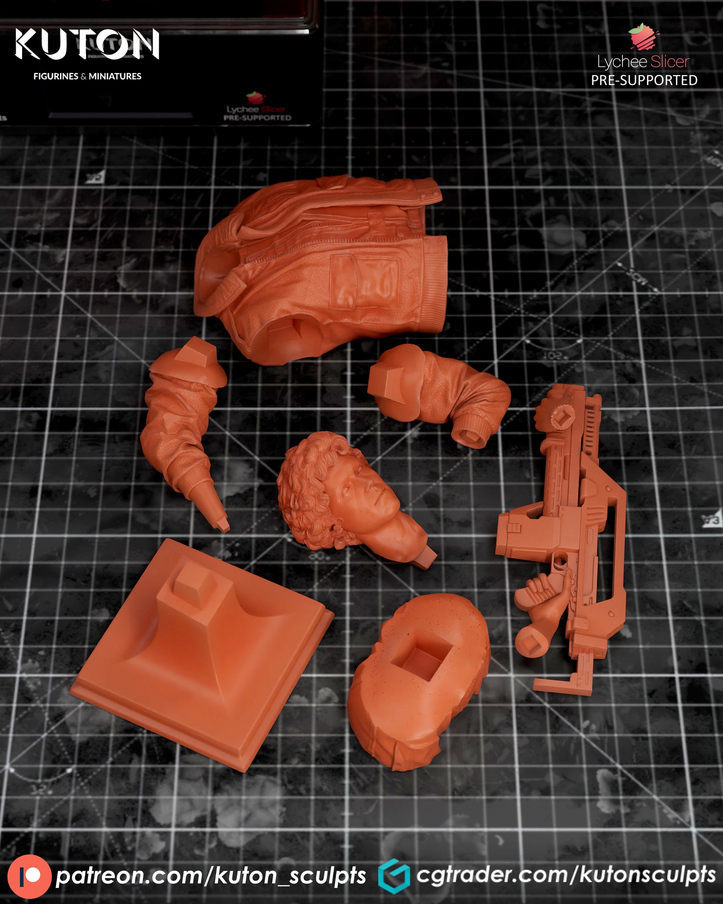 Ellen Ripley (Alien) Statue - 3D Print Fan Art (Kuton)