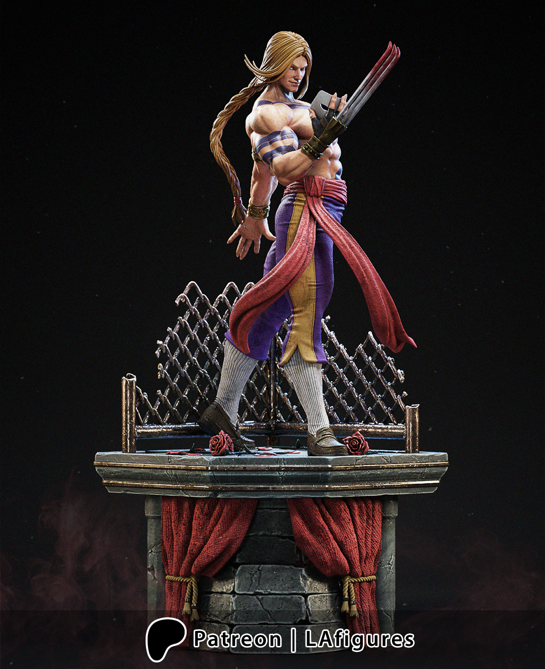 Vega (Street Fighter) Statue - Fan Art 10 scale 3D Print Kit