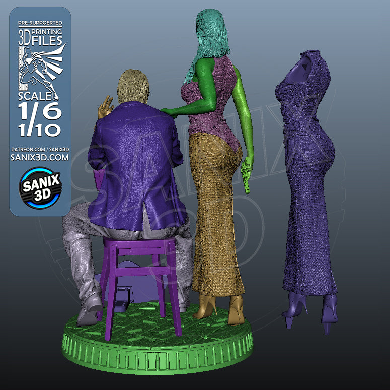 John & Eve (Ballerina) Fan Art - Sanix3D - 1:6 - 1:10 scale