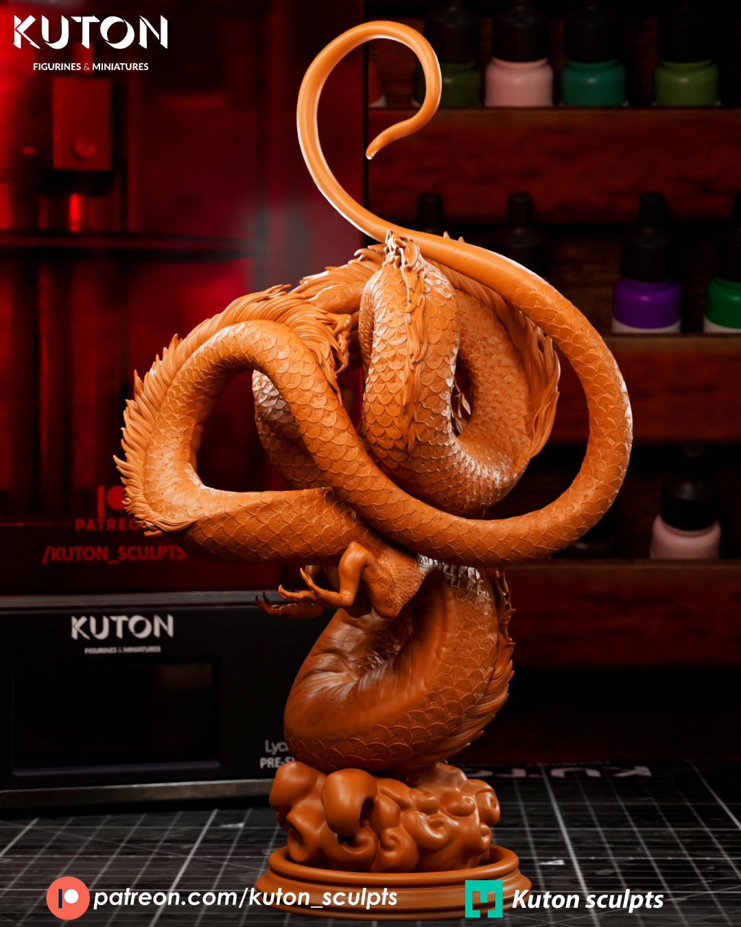 Ember Rider - 3D Printed Statue
