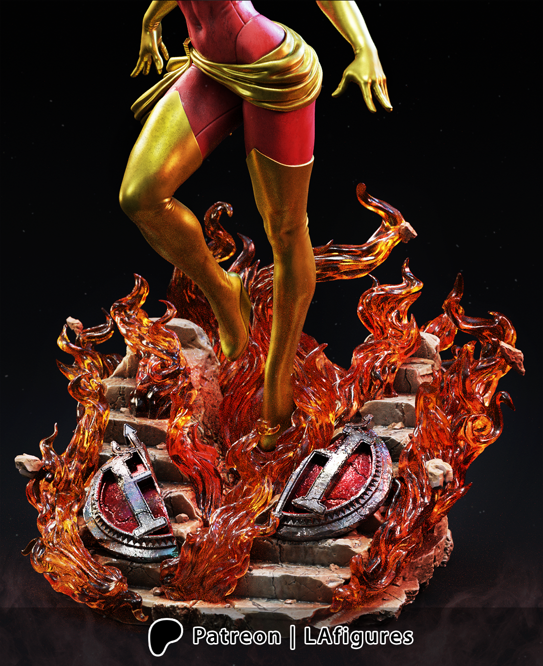 Phoenix (X-Men) Statue - Fan Art - Various scales - 3D Print Kit
