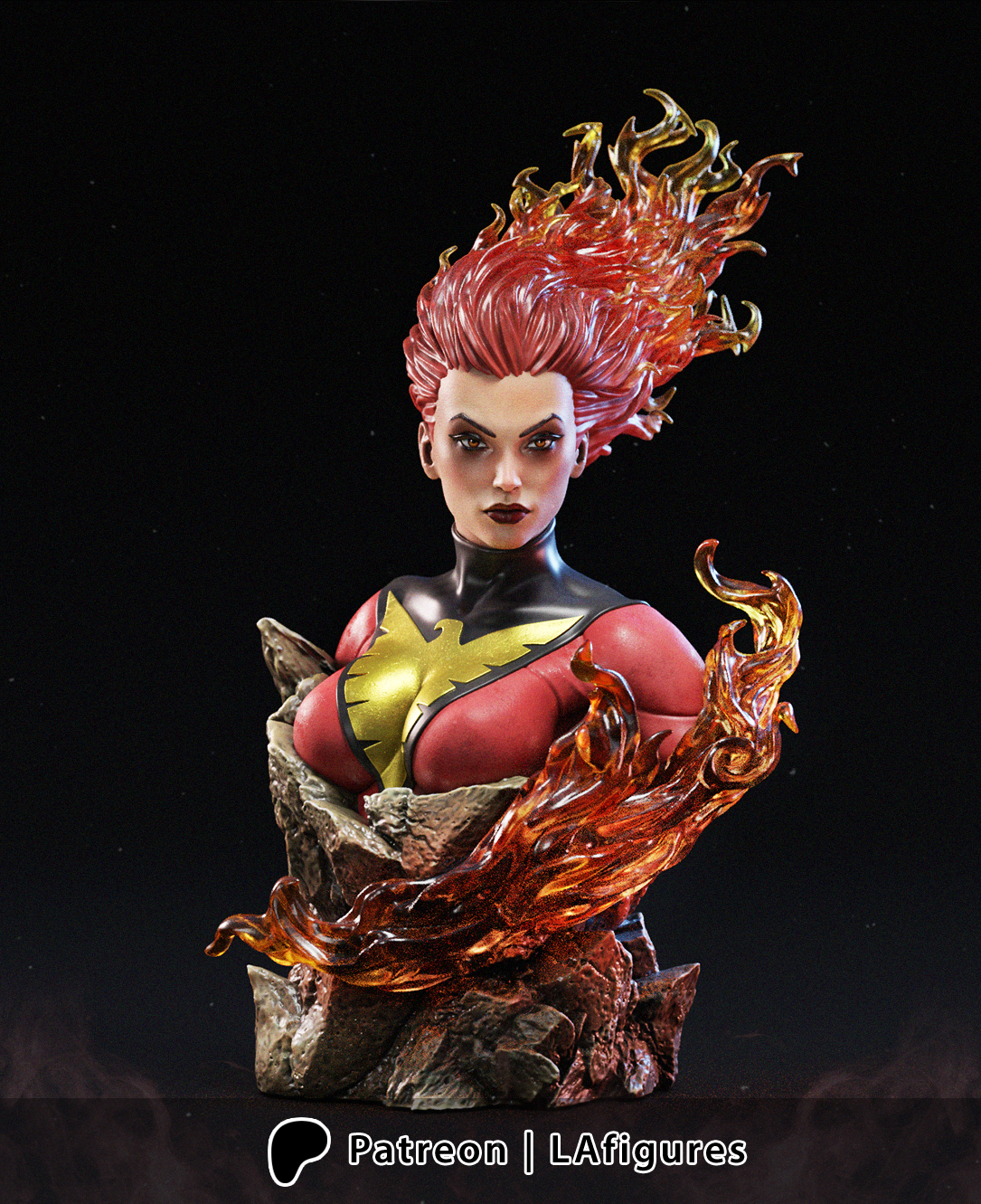 Phoenix (X-Men) Statue - Fan Art - Various scales - 3D Print Kit
