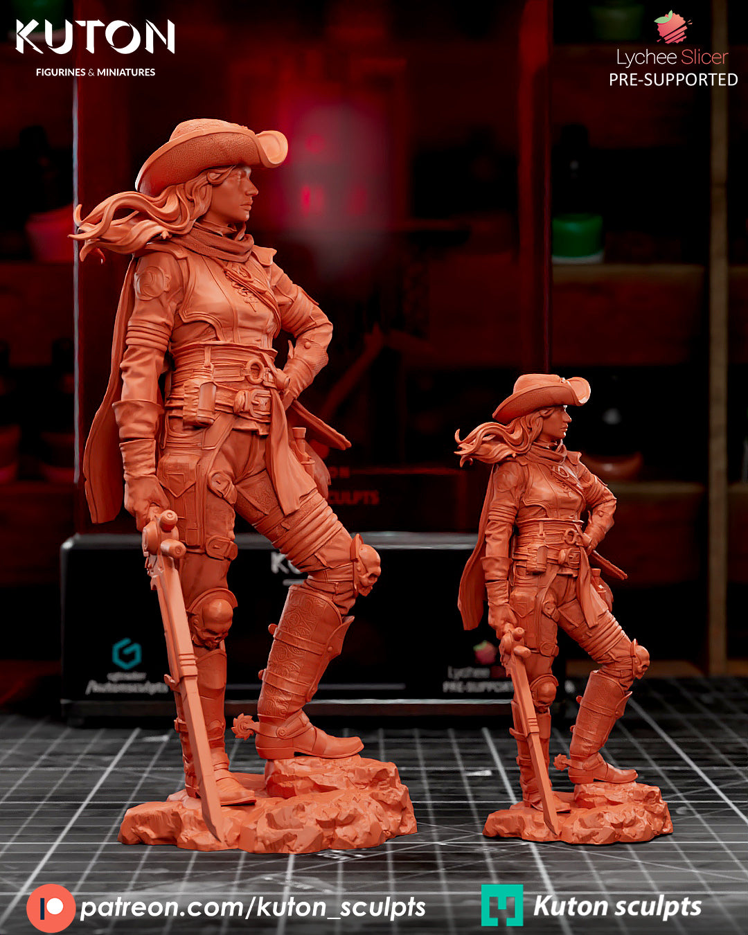 Crankshots 3d Printed Statue - 10 Scale and Miniature available