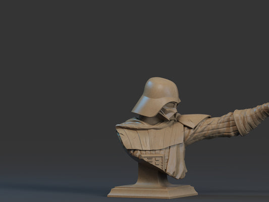 Darth Vadar - Star Wars Bust - 3D Printed Model - 12, 9 and 6th scale
